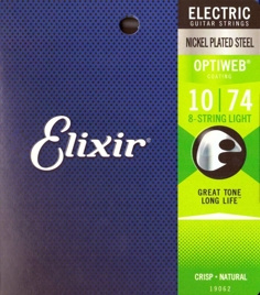 Elixir 19062 Optiweb Lt 10-74 – struny do gitary 8-strunowej