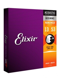 Elixir 11182 HD Light NanoWeb 13-53 – struny do gitary akustycznej