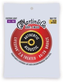 Martin MA175T Authentic Treated – struny do gitary akustycznej 80/20