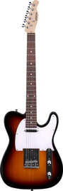 Arrow Telico TL 11 Tobacco Burst Rosewood/White – gitara elektryczna