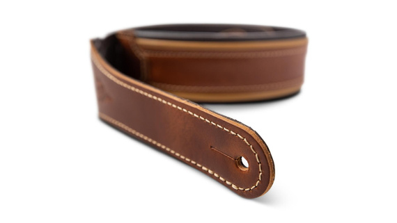 Taylor Century Strap Medium Brown Leather 2.5" – pasek do gitary