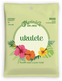 Martin M600 – struny fluorocarbon do ukulele sopran/koncert