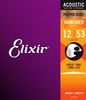 Elixir 16052 NanoWeb Light 12-53 – struny do gitary akustycznej